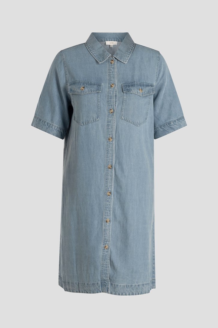 Productfoto 1 van Lichtblauw midi jeanskleedje door Yest Curve voor Dames