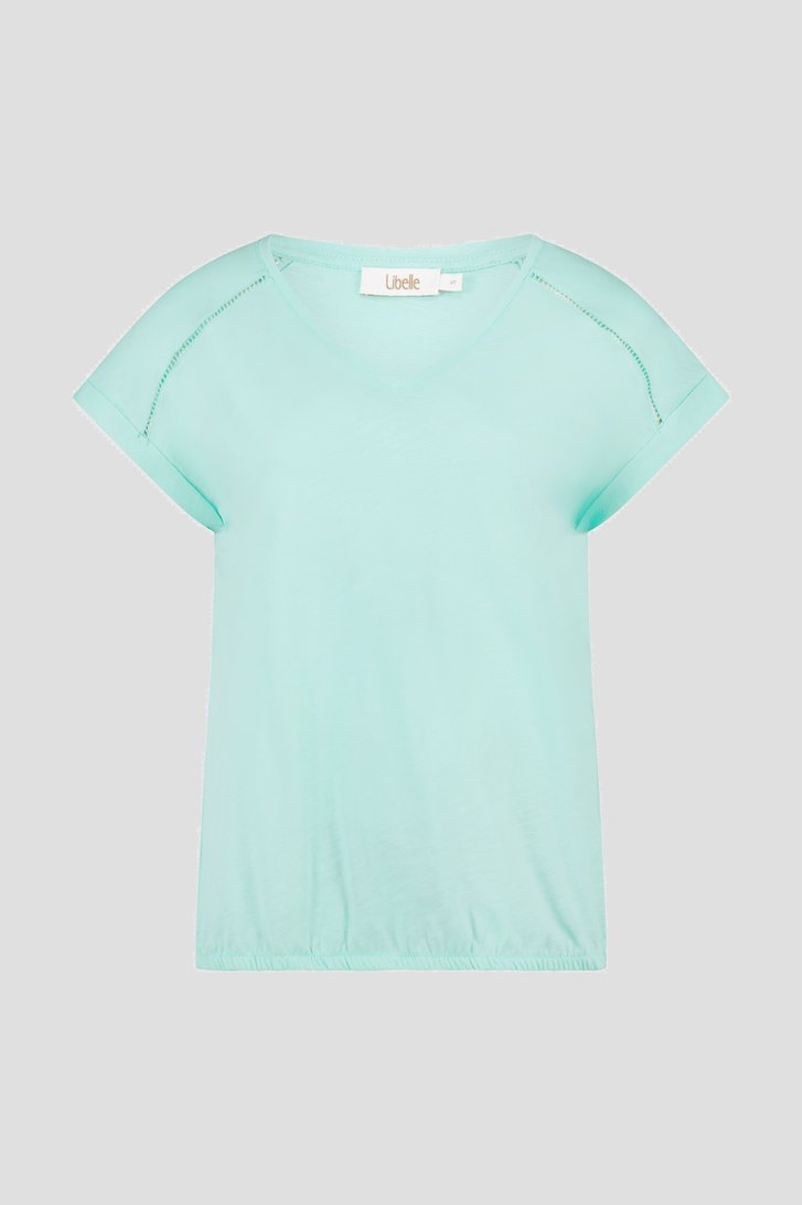 Lichtblauw T-shirt  van Libelle voor Dames