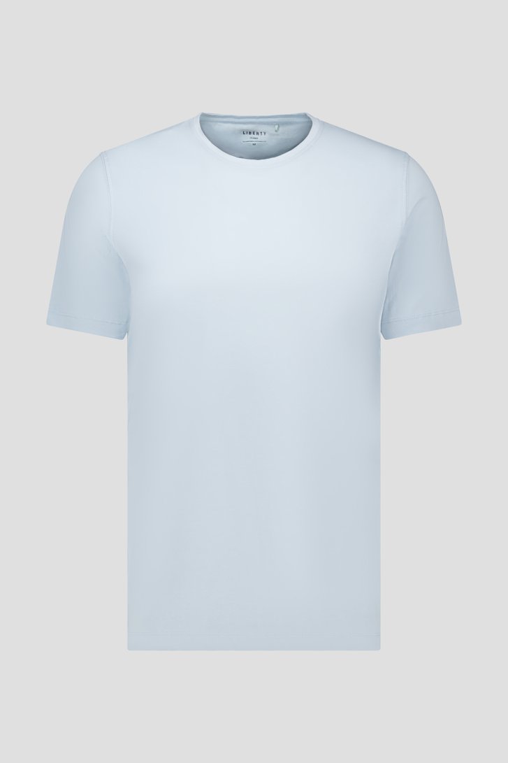 Lichtblauw T-shirt met ronde hals van Liberty Island voor Heren