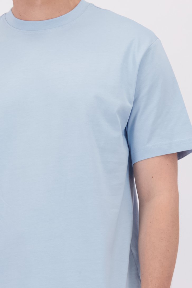 Detail van Lichtblauw T-shirt met ronde hals door Only & Sons voor Heren