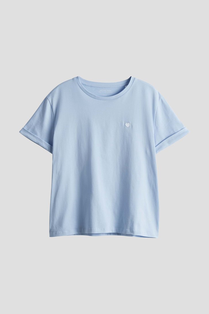 Lichtblauw T-shirt met ronde hals van Opus voor Dames