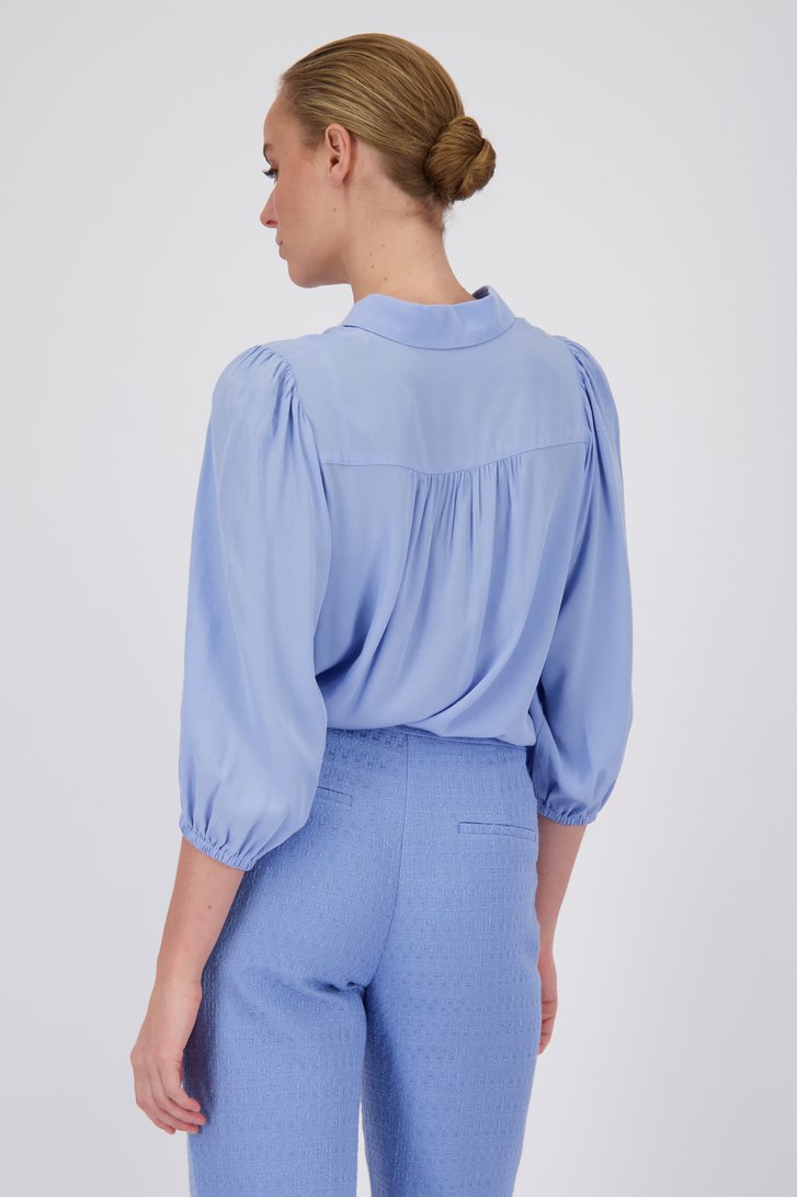 Lichtblauwe blouse  van D'Auvry voor Dames