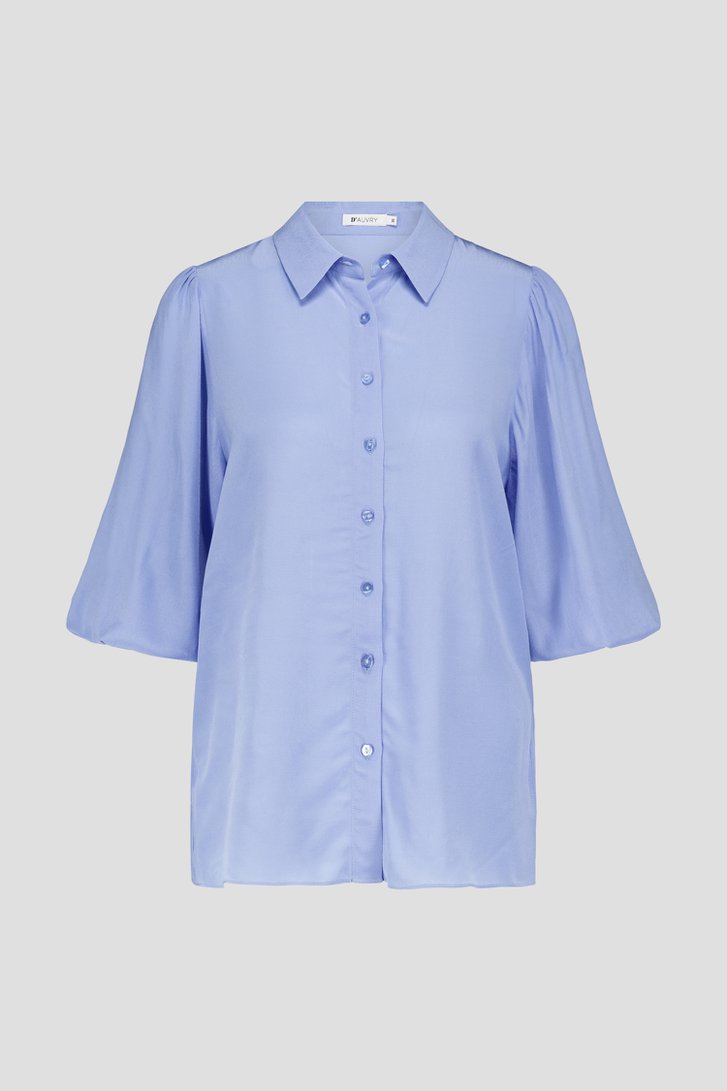 Lichtblauwe blouse  van D'Auvry voor Dames