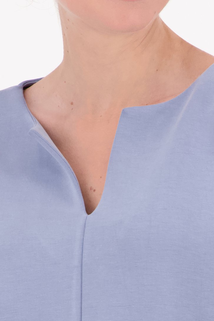 Lichtblauwe blouse met V-hals van Opus voor Dames