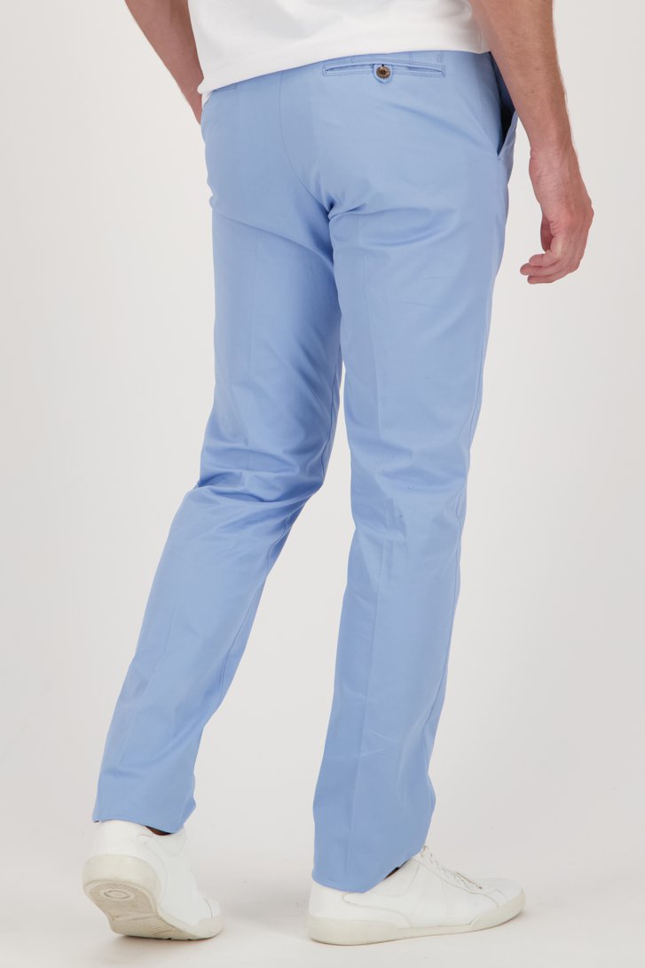 Lichtblauwe chino - Dallas - Slim fit van Brassville voor Heren