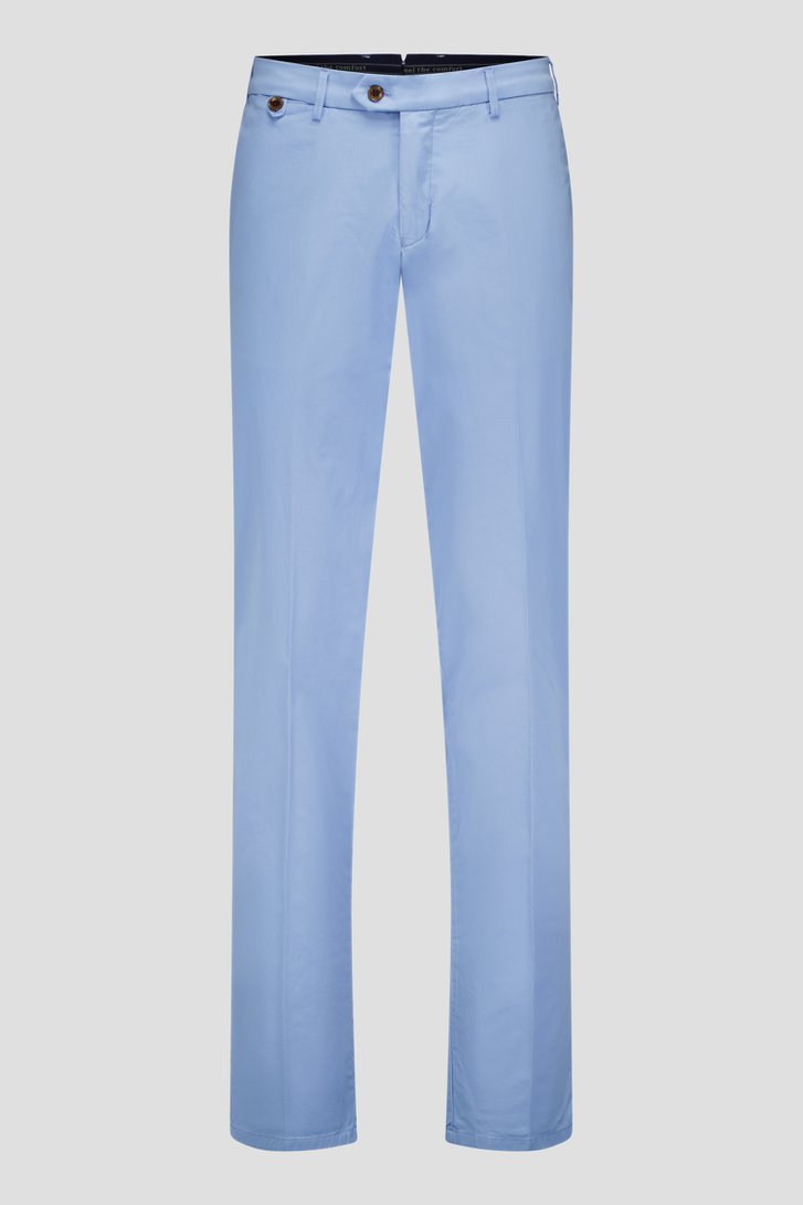 Lichtblauwe chino - Dallas - Slim fit van Brassville voor Heren