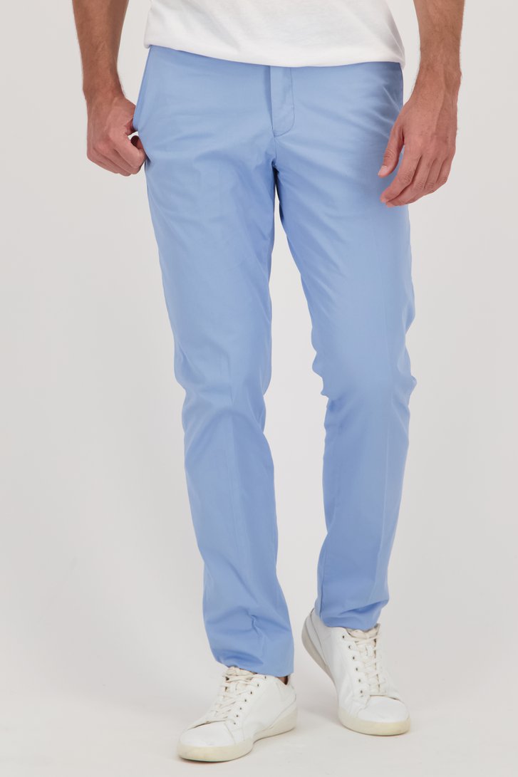 Lichtblauwe chino - Dallas - Slim fit van Brassville voor Heren