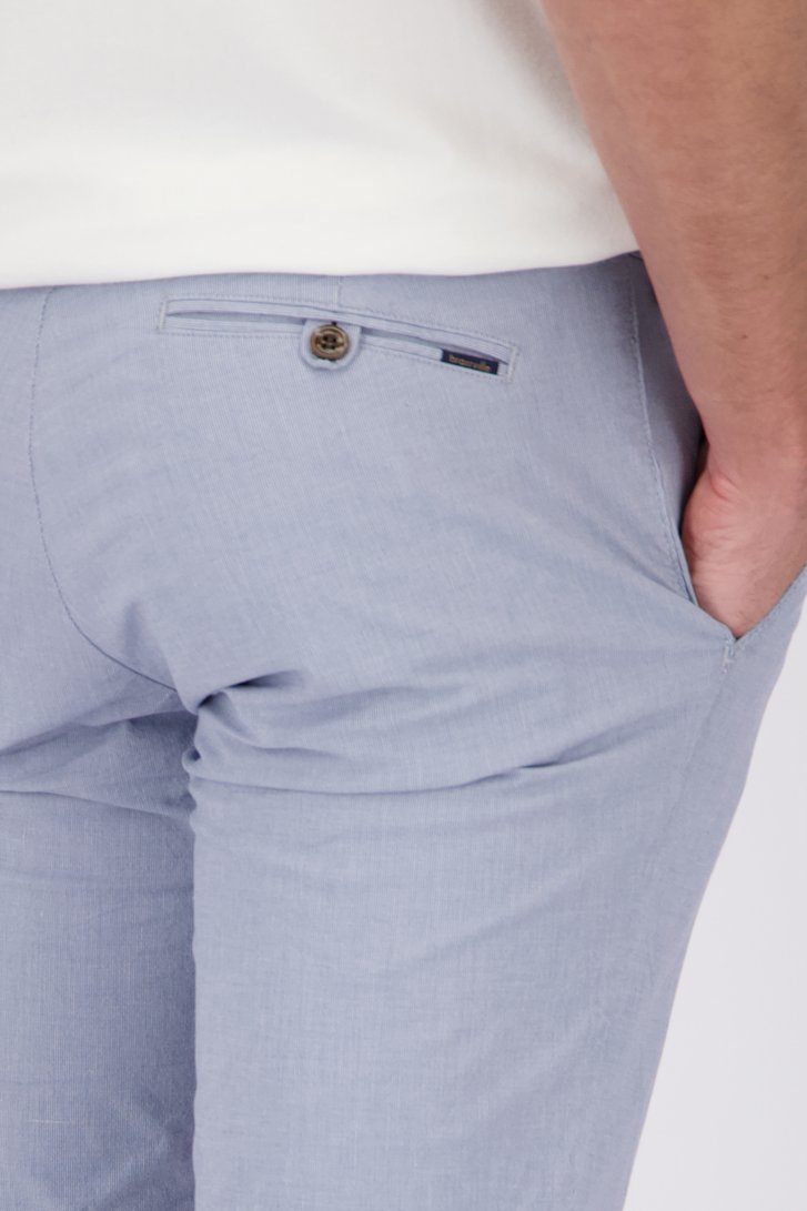 Detail van Lichtblauwe chino – Louisiana – Regular fit door Brassville voor Heren