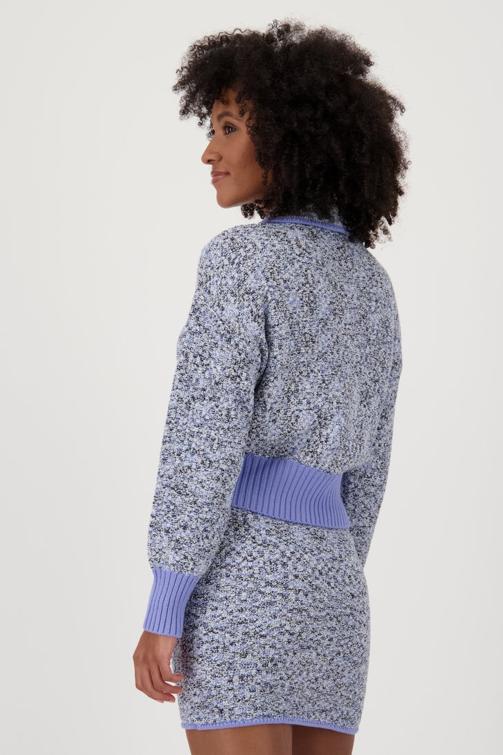 Lichtblauwe gebreide cardigan van Louise voor Dames