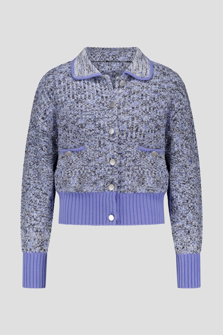 Lichtblauwe gebreide cardigan van Louise voor Dames