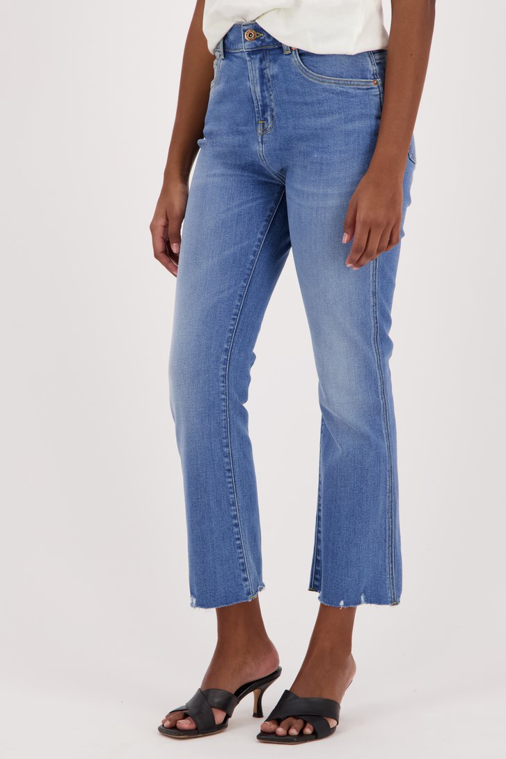 Lichtblauwe jeans - Fanny - Bootcut - 7/8 lengte van Liberty Island Denim voor Dames