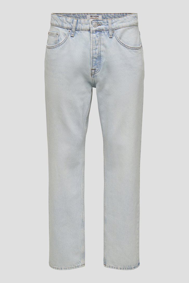 Productfoto 2 van Lichtblauwe jeans - Straight fit  door Only & Sons voor Heren