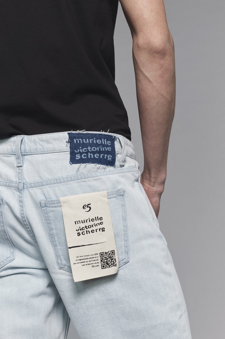 Lichtblauwe jeans - Straight fit – Monroe van Murielle Victorine Scherre voor Heren