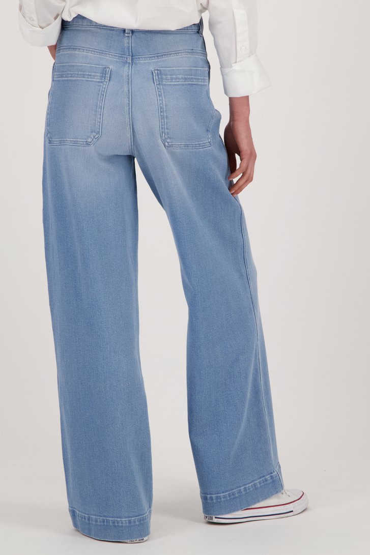 Lichtblauwe jeans - Wide leg fit  van Liberty Island Denim voor Dames