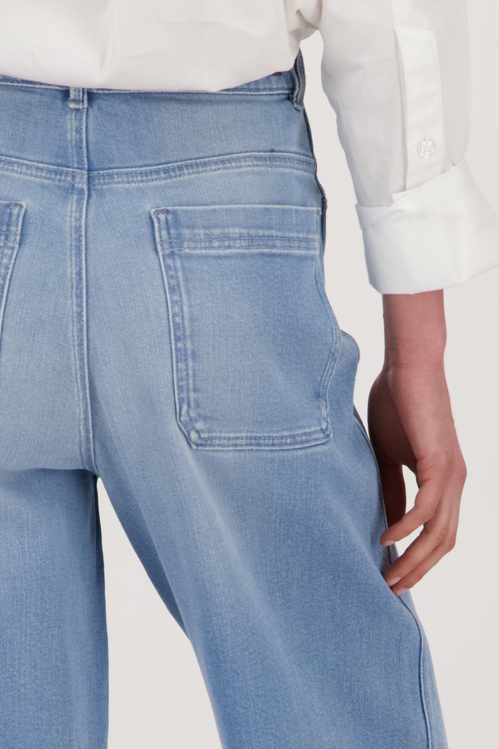Lichtblauwe jeans - Wide leg fit  van Liberty Island Denim voor Dames