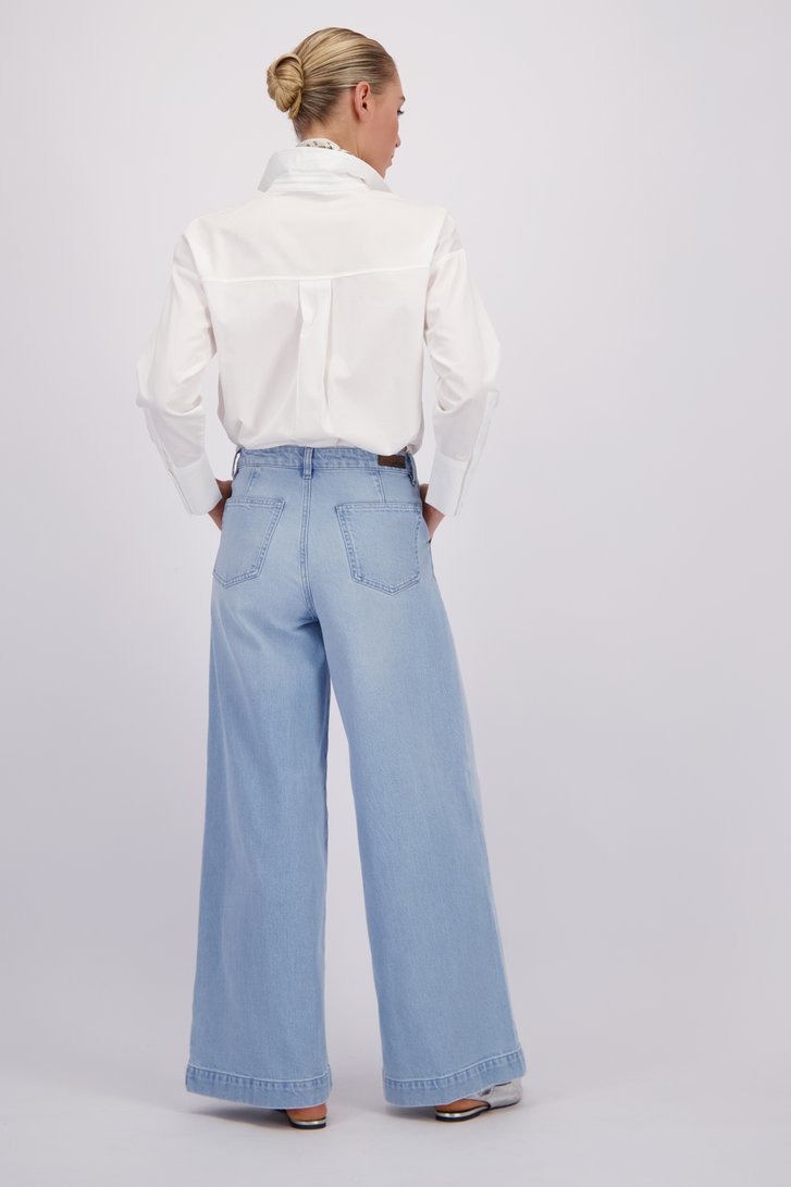 Extra foto 2 van Lichtblauwe jeans - Wide leg fit door Liberty Island Denim voor Dames
