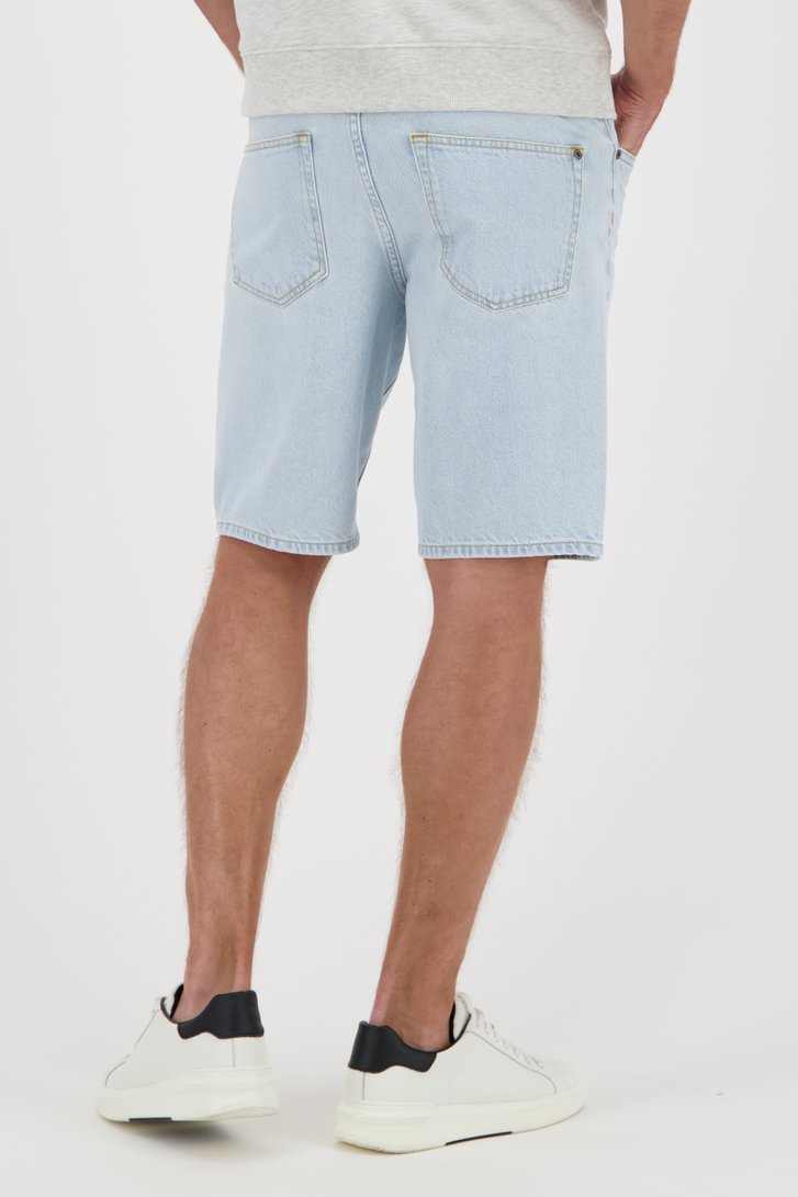 Lichtblauwe jeansshort  van Ravøtt voor Heren