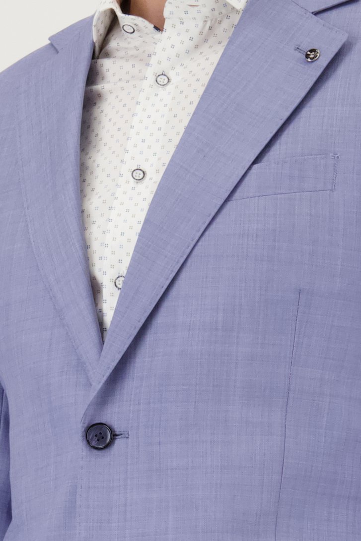 Detail van Lichtblauwe kostuumvest – Slim fit  door Dansaert Black voor Heren