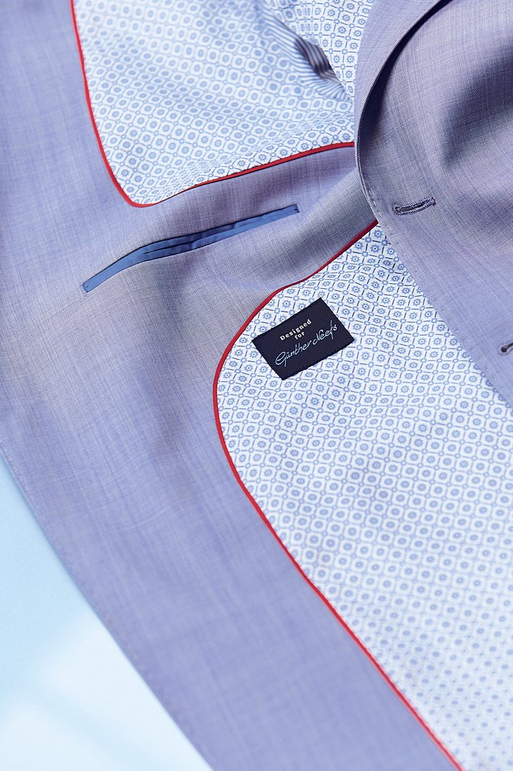 Lichtblauwe kostuumvest – Slim fit  van Dansaert Black voor Heren