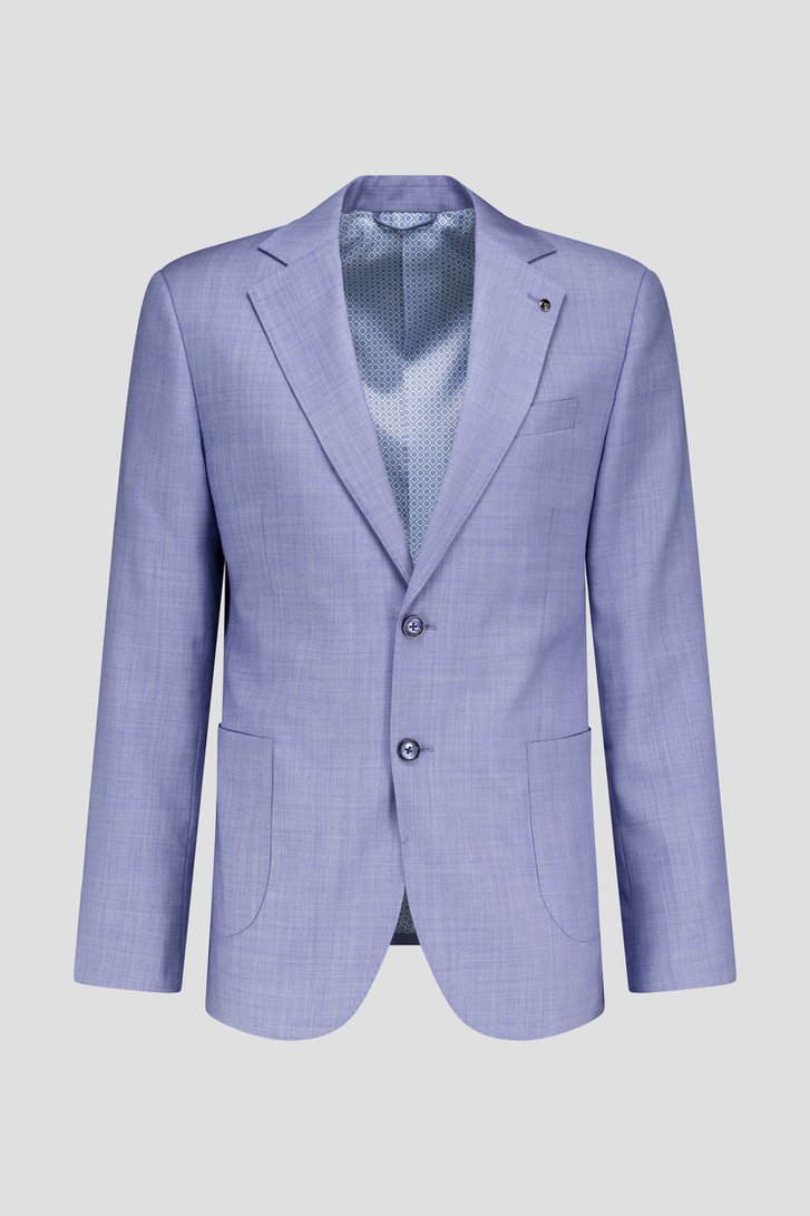 Lichtblauwe kostuumvest – Slim fit  van Dansaert Black voor Heren