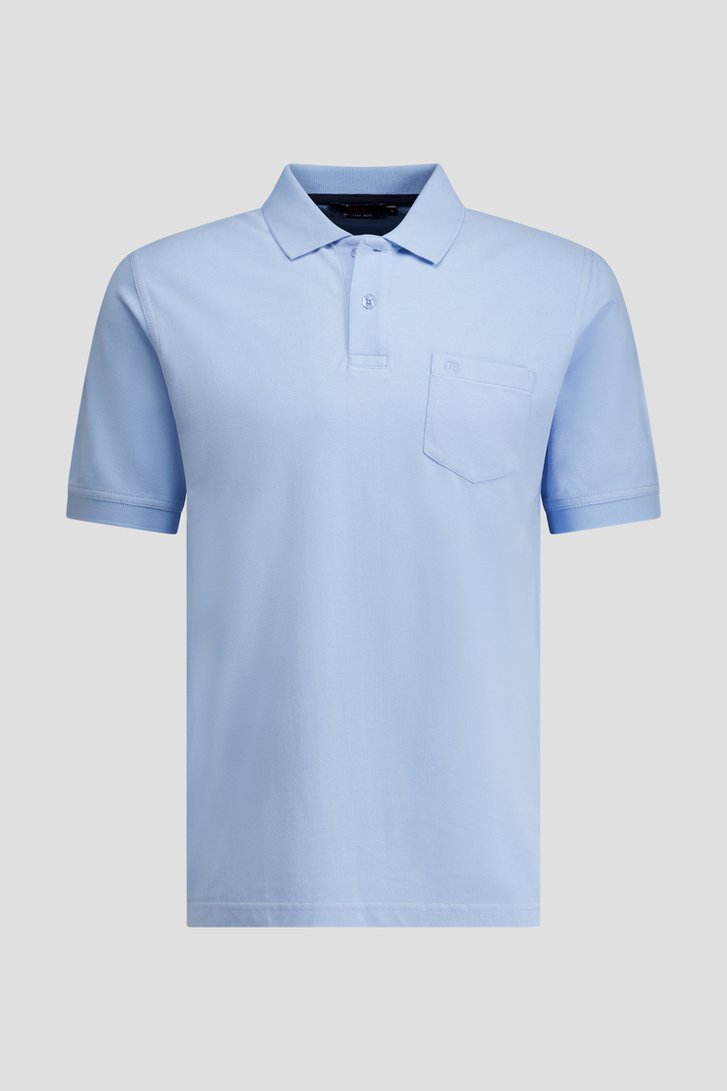 Productfoto 1 van Lichtblauwe polo met korte mouwen  door Dansaert Blue voor Heren
