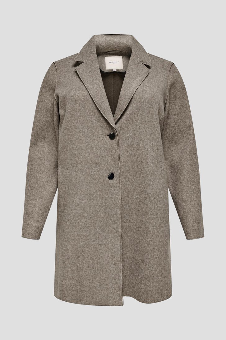 Productfoto 1 van Lichtbruine mantel door ONLY Carmakoma voor Dames