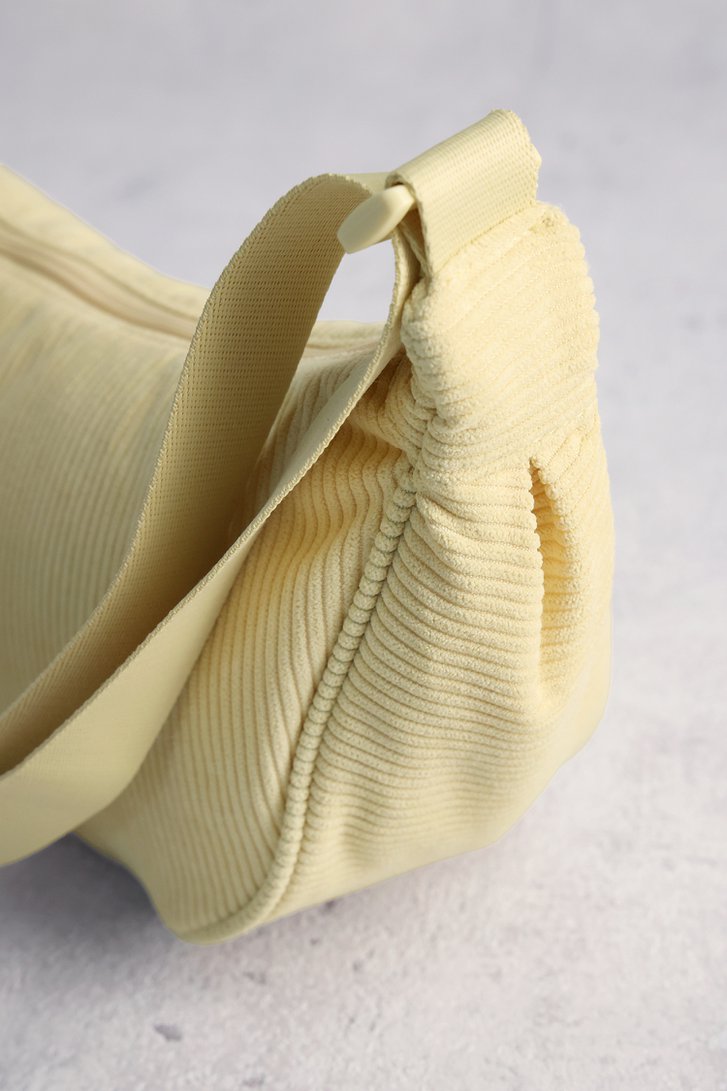 Productfoto 1 van Lichtgele corduroy crossbodytas door LŌVING voor Dames