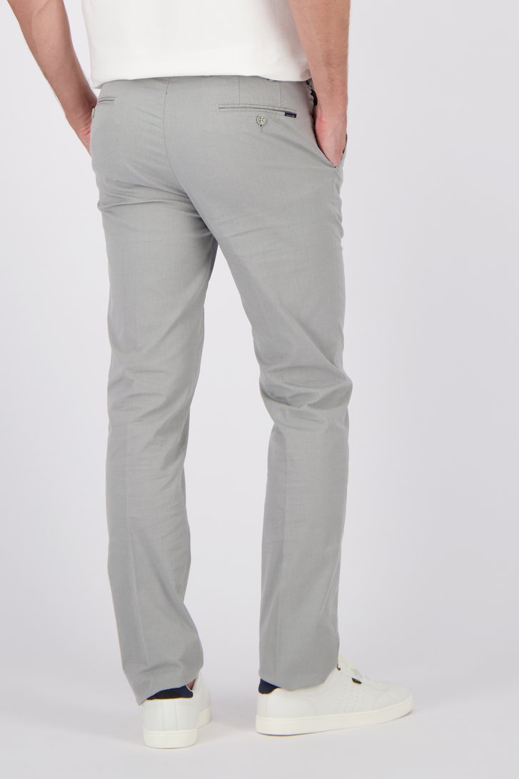 Lichtgrijze chino - Vancouver - Regular fit van Brassville voor Heren