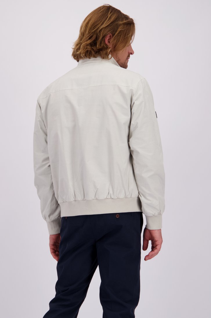 Achterkant van Lichtgrijze comfortabele jas door Superdry voor Heren