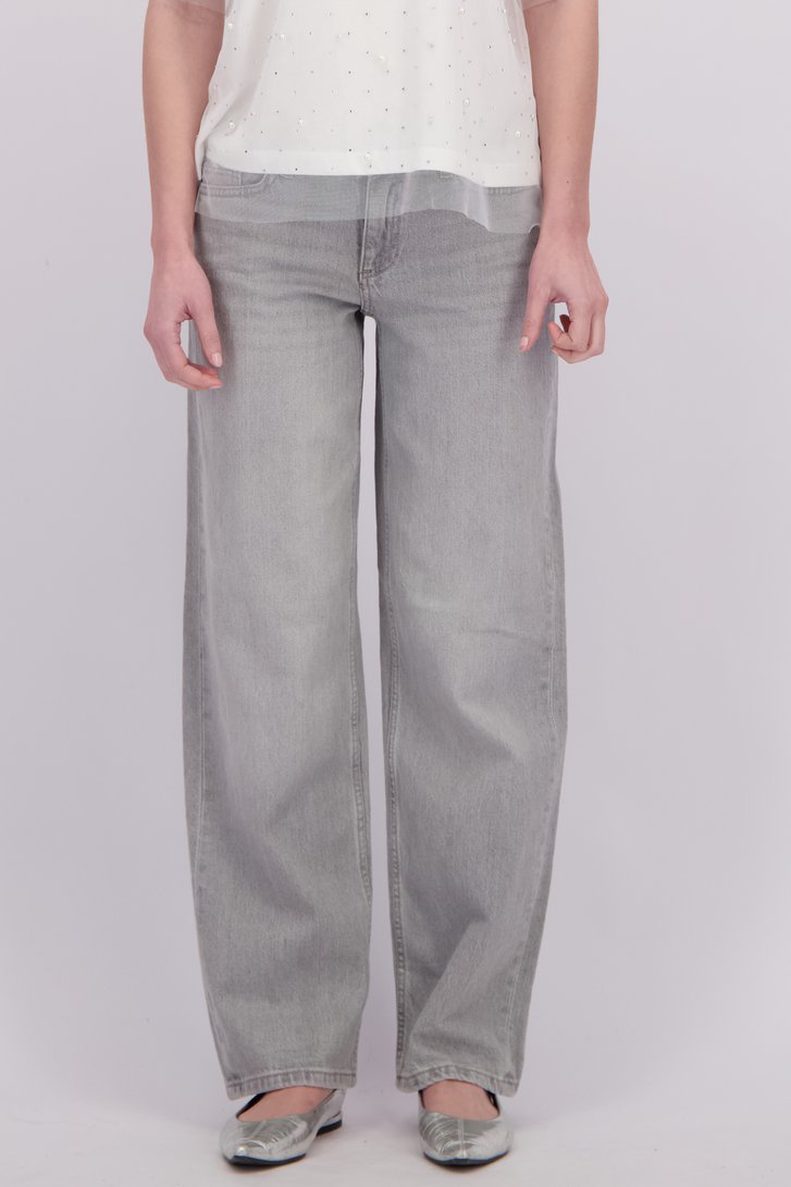 Productfoto 1 van Lichtgrijze low waist jeans – Straight fit door JDY voor Dames
