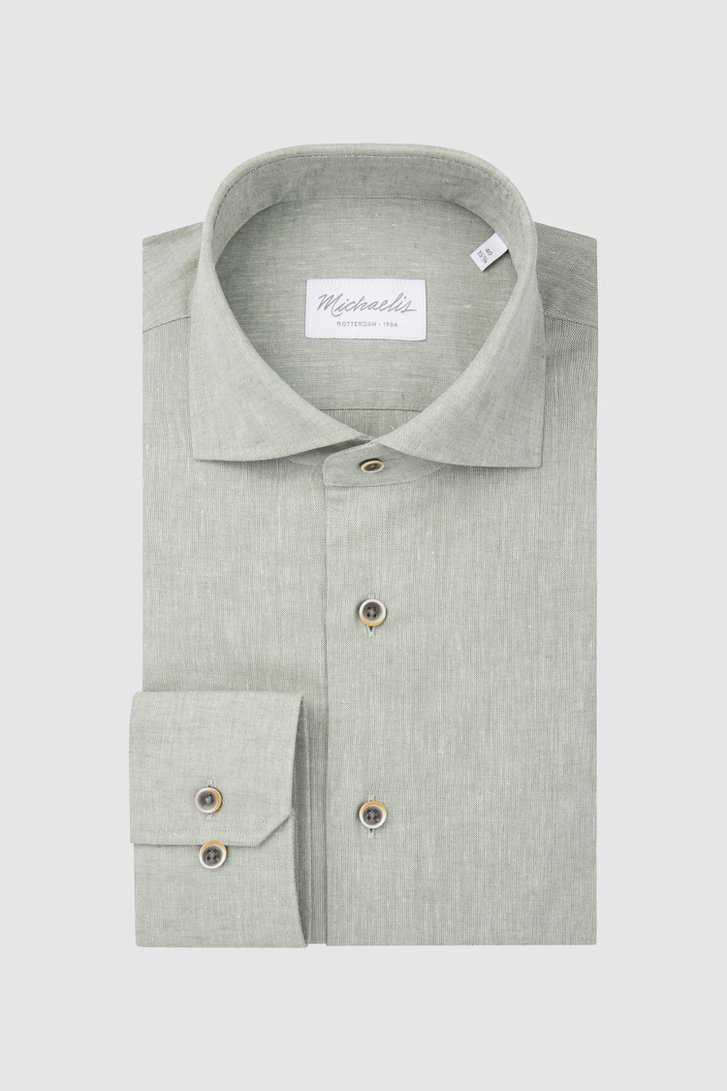 Lichtgroen hemd - Slim fit van Michaelis voor Heren