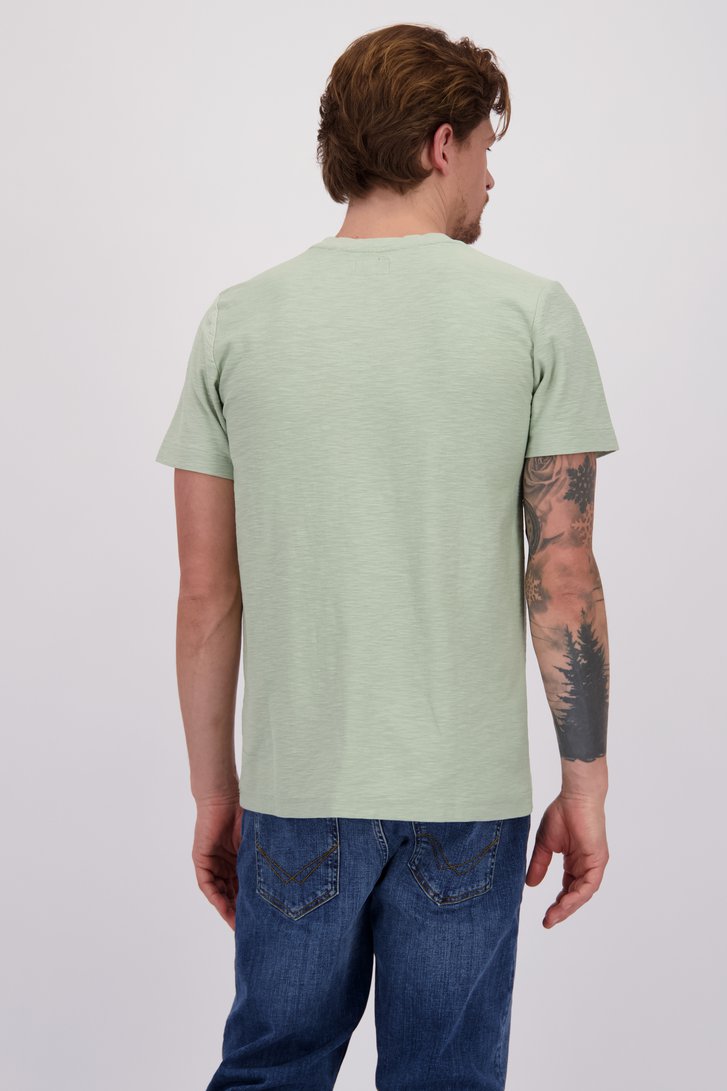 Achterkant van Lichtgroen T-shirt  door Bluefields voor Heren