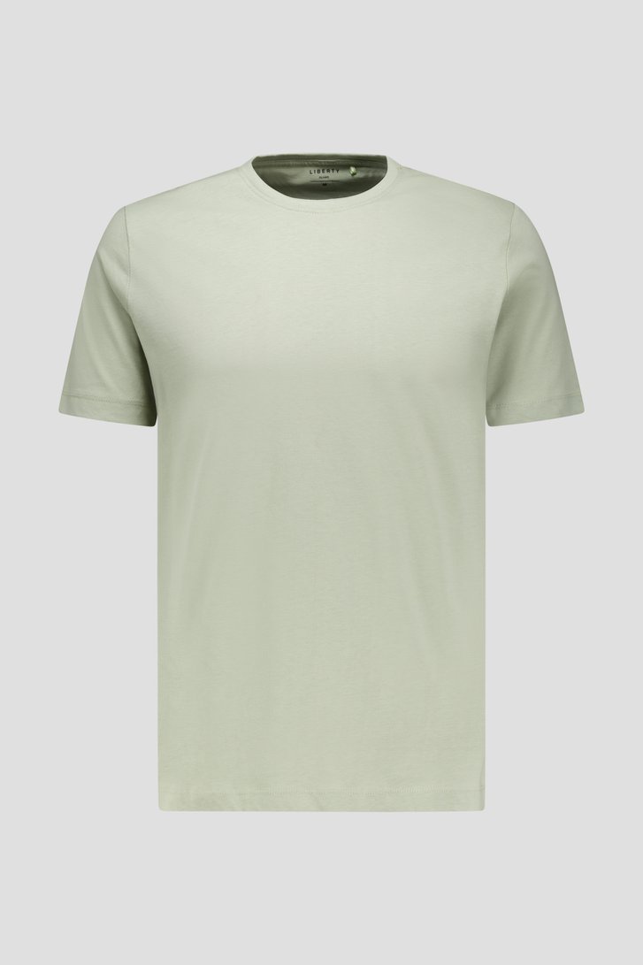 Productfoto 1 van Lichtgroen T-shirt met ronde hals door Liberty Island voor Heren