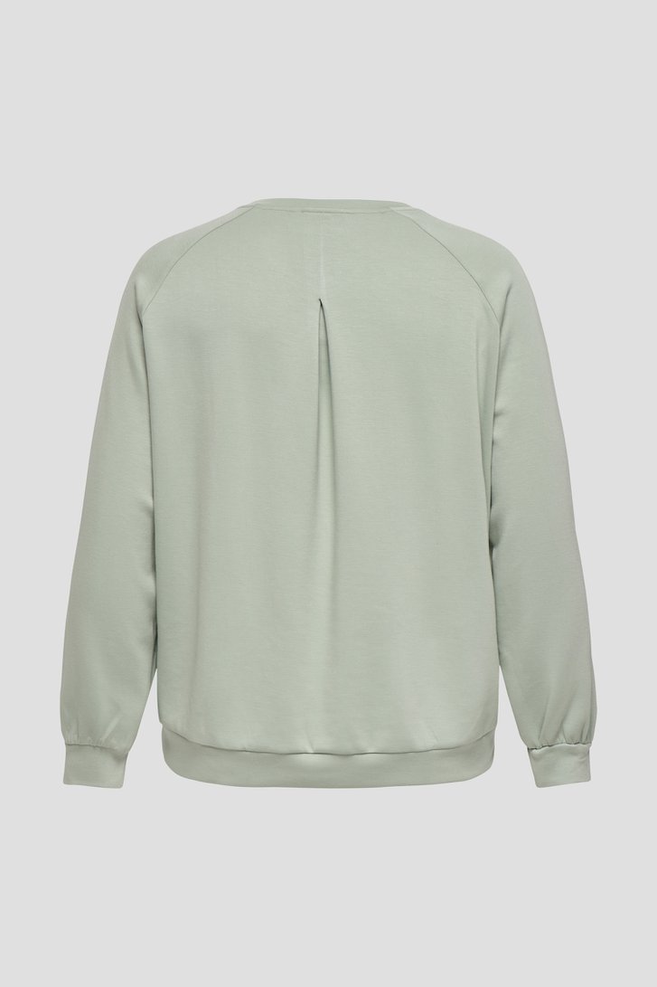 Productfoto 2 van Lichtgroene blouse met V-hals door ONLY Carmakoma voor Dames