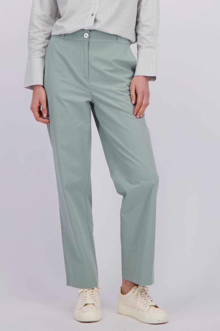 Detail van Lichtgroene broek door Liberty Island voor Dames