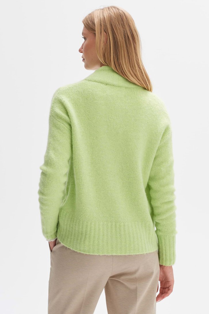 Lichtgroene cardigan van Opus voor Dames