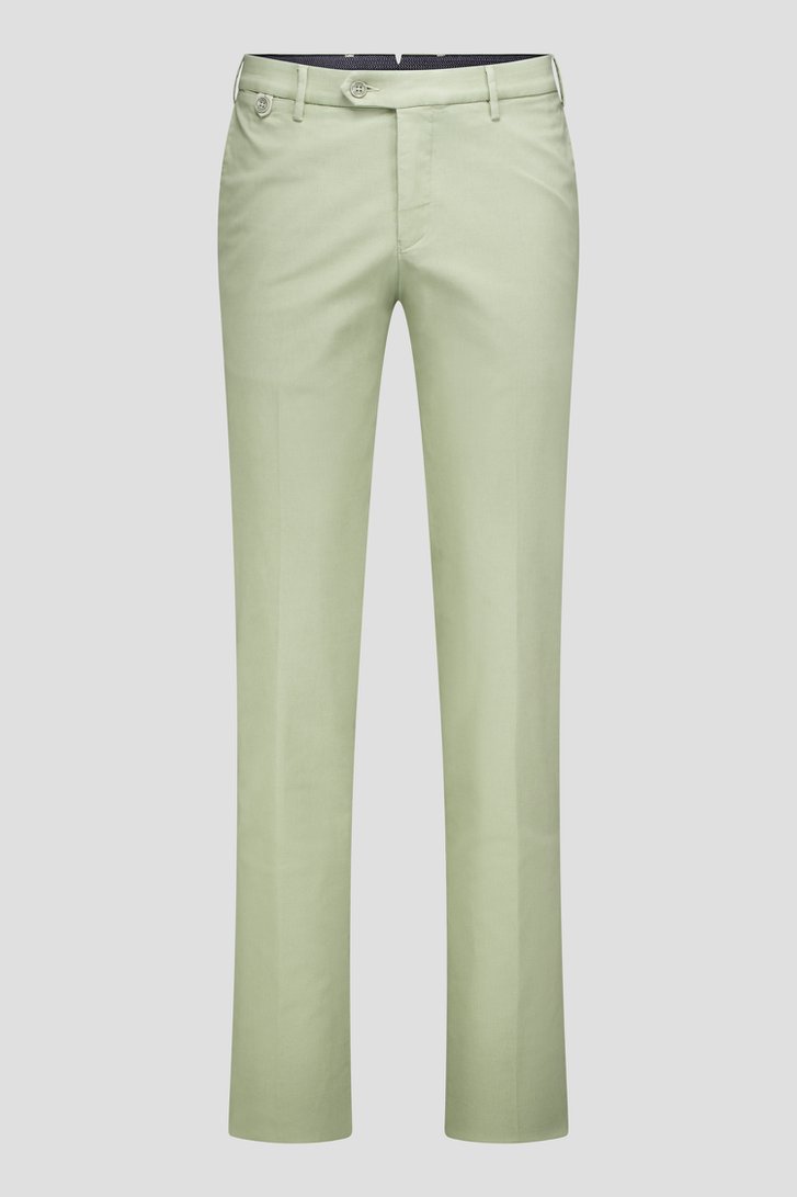 Lichtgroene chino - Dallas - Slim fit van Brassville voor Heren