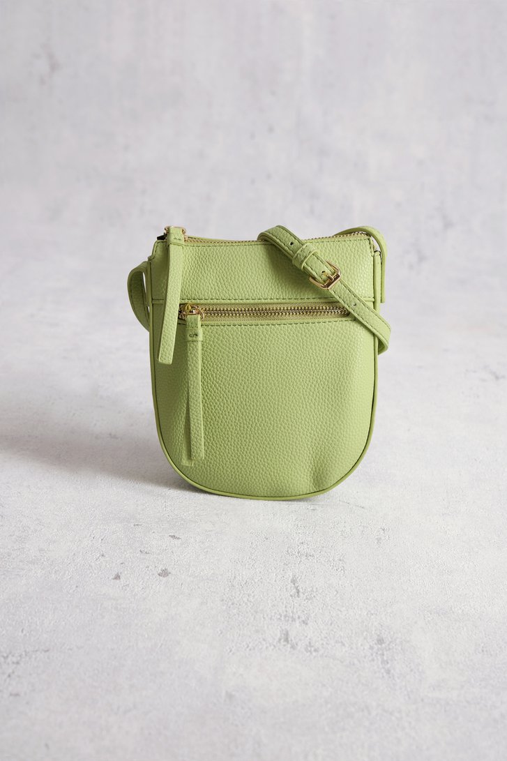 Lichtgroene handtas met lederlook van Liberty Island voor Dames