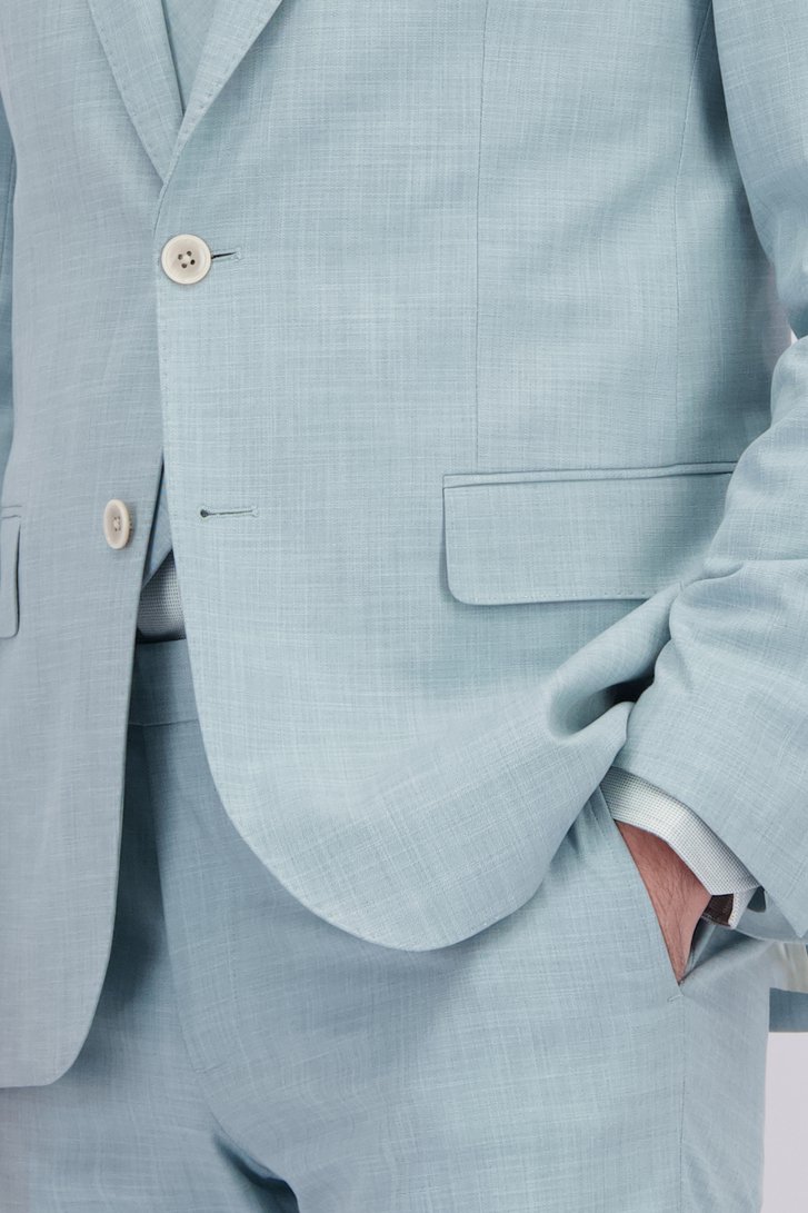 Detail van Lichtgroene kostuumvest - Regular fit  door Dansaert Black voor Heren