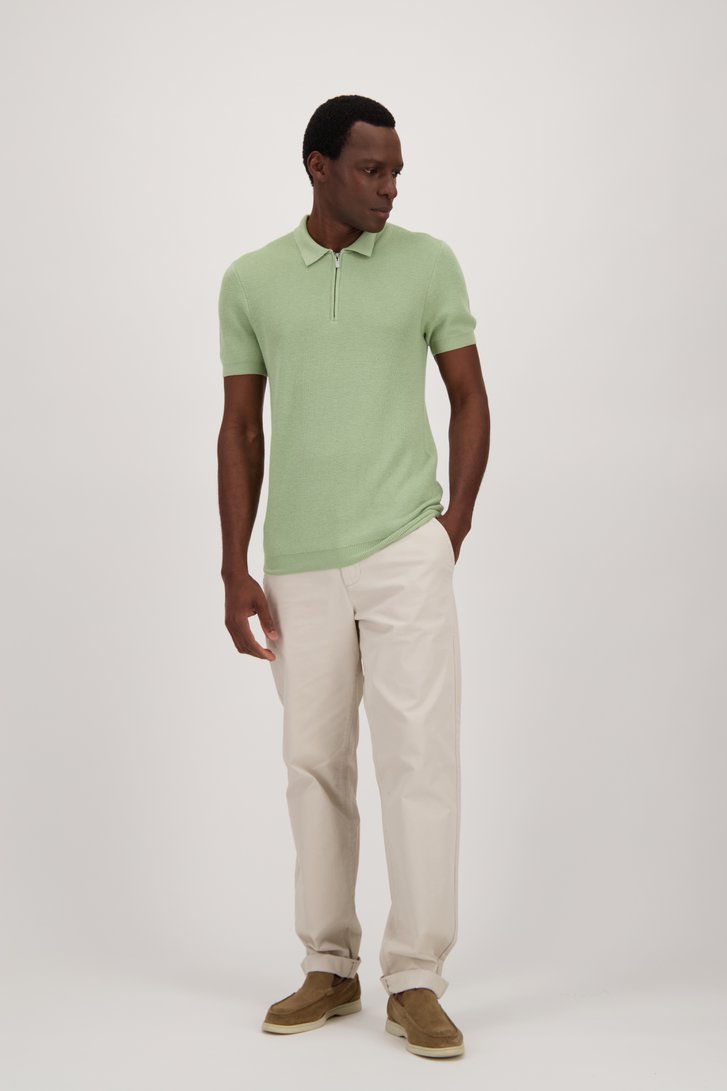 Lichtgroene polo  van Casual Five voor Heren