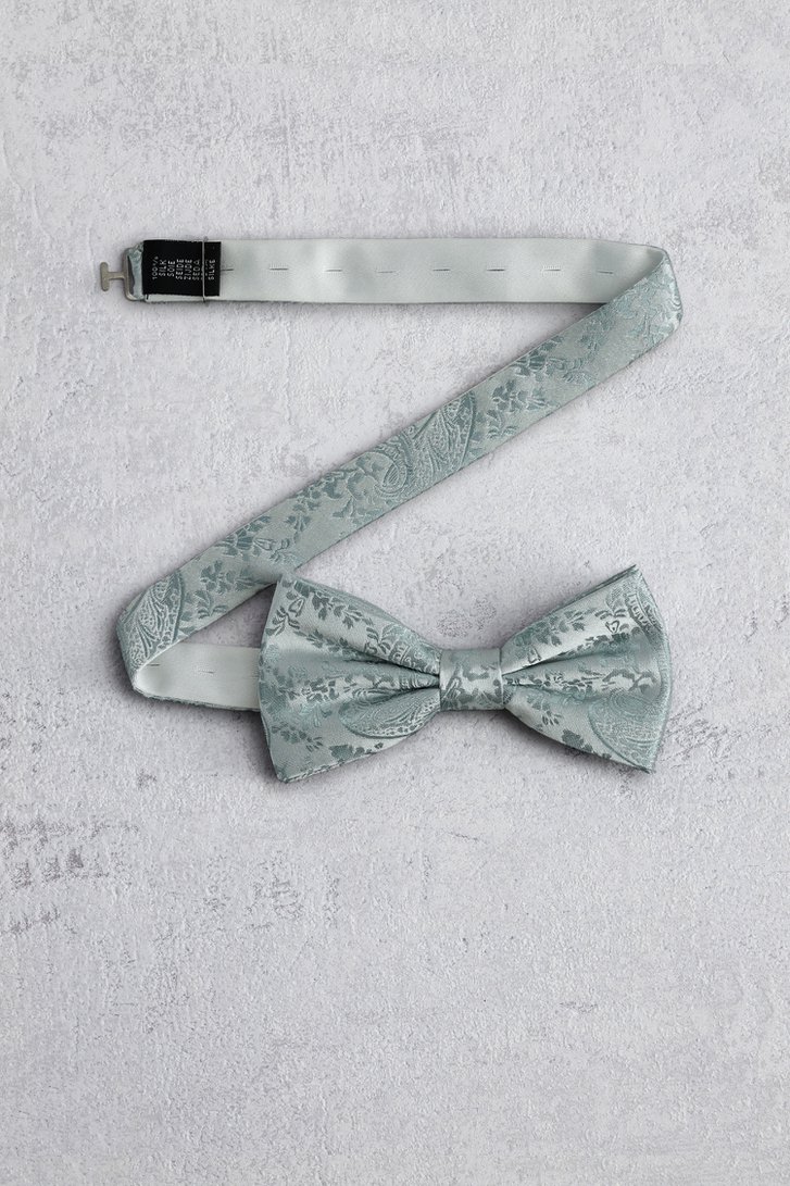 Voorkant van Lichtgroene strik met paisleyprint door Liberty Island voor Heren