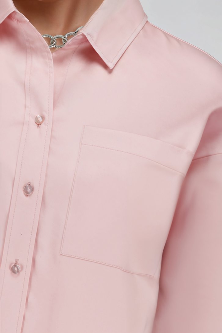 Detail van Lichtroze blouse door Liberty Island voor Dames
