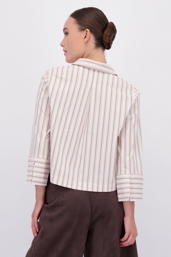 Achterkant van Lichtroze blouse met strepen door JDY voor Dames