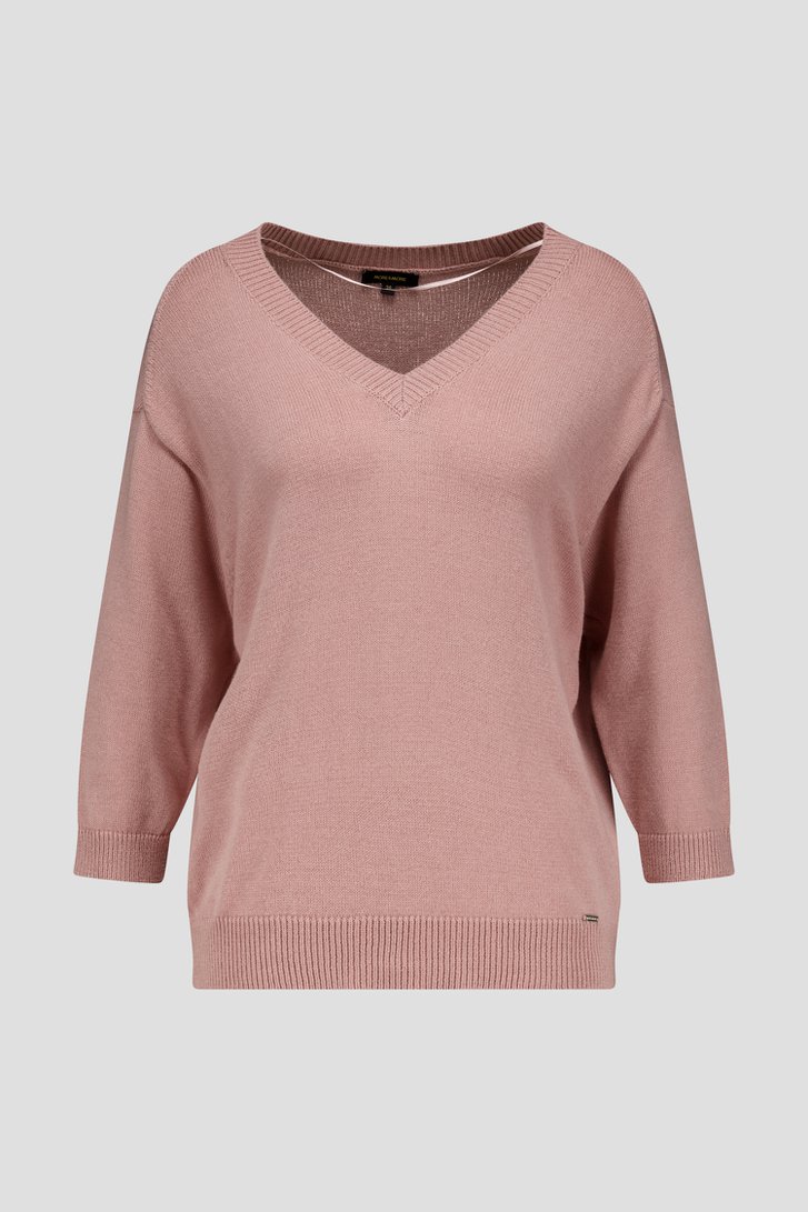 Lichtroze gebreide truitje van More & More voor Dames
