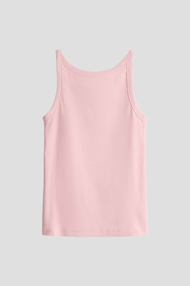 Productfoto 1 van Lichtroze geribd topje door Opus voor Dames