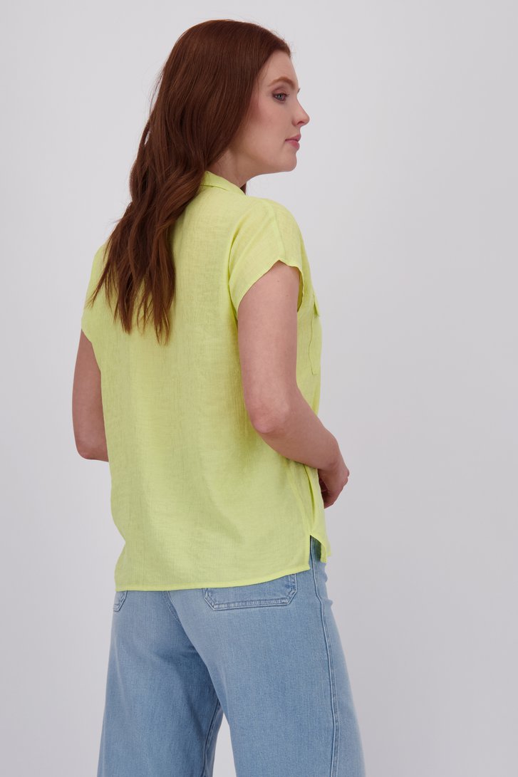 Limoengroene blouse  van Libelle voor Dames