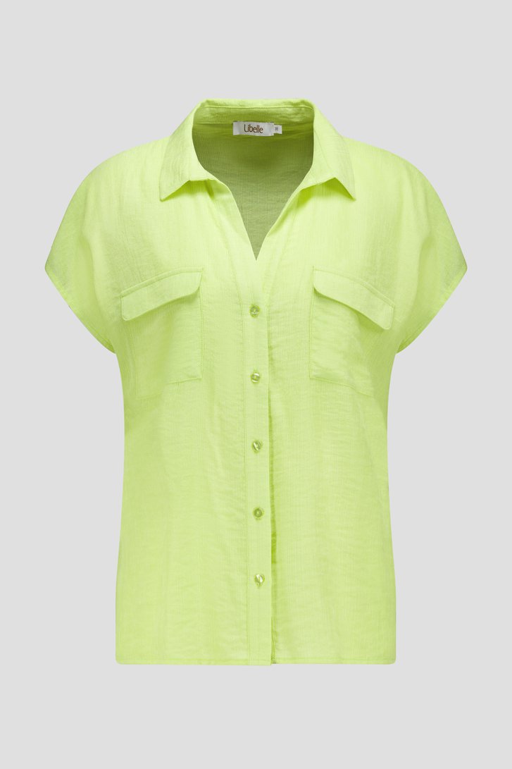 Limoengroene blouse  van Libelle voor Dames