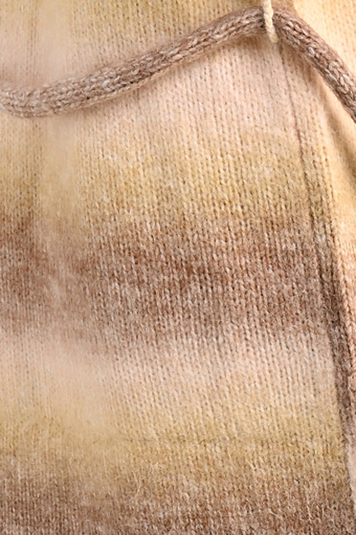 Long cardigan en beige/rose ombré de Bicalla pour Femmes