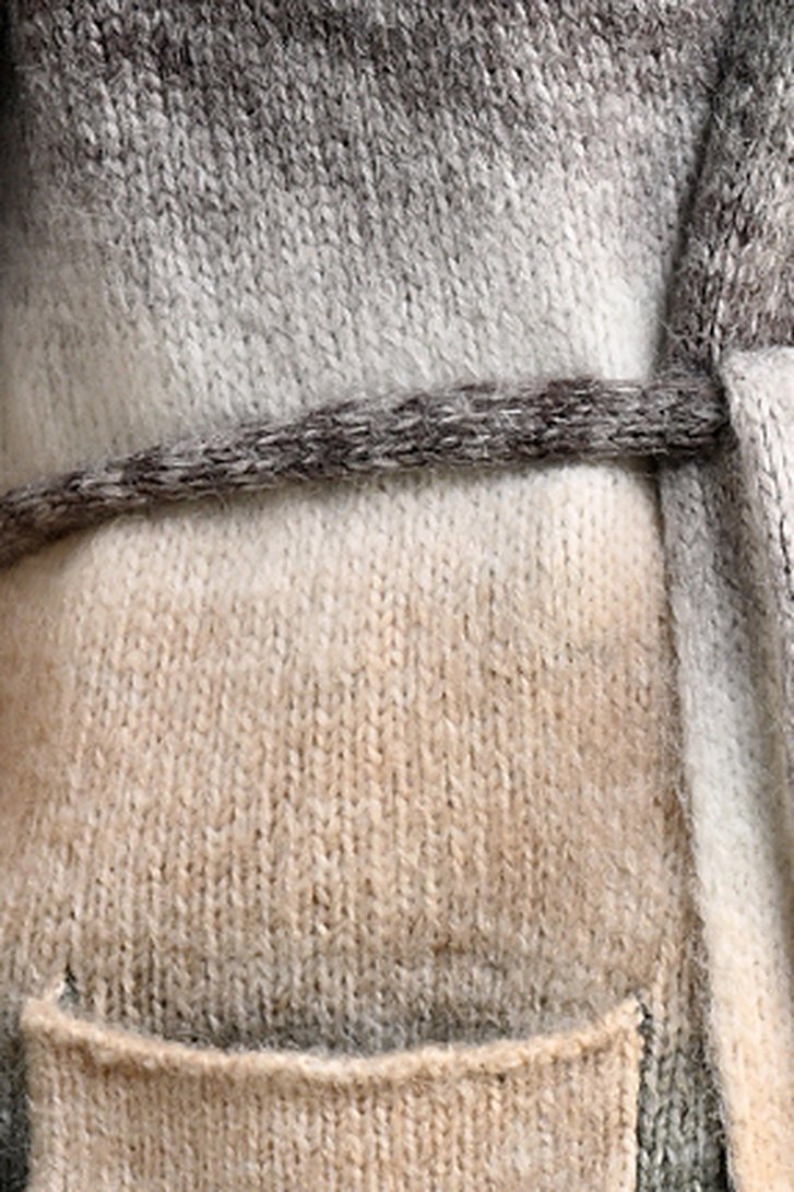 Long cardigan en ombré bleu-gris	 de Bicalla pour Femmes