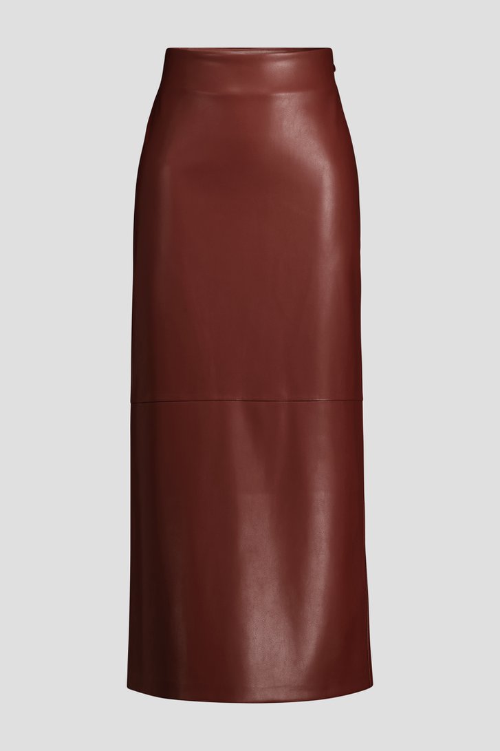 Photo produit 1 de Longue jupe bordeaux effet cuir de AC by Annelien Coorevits pour Femmes